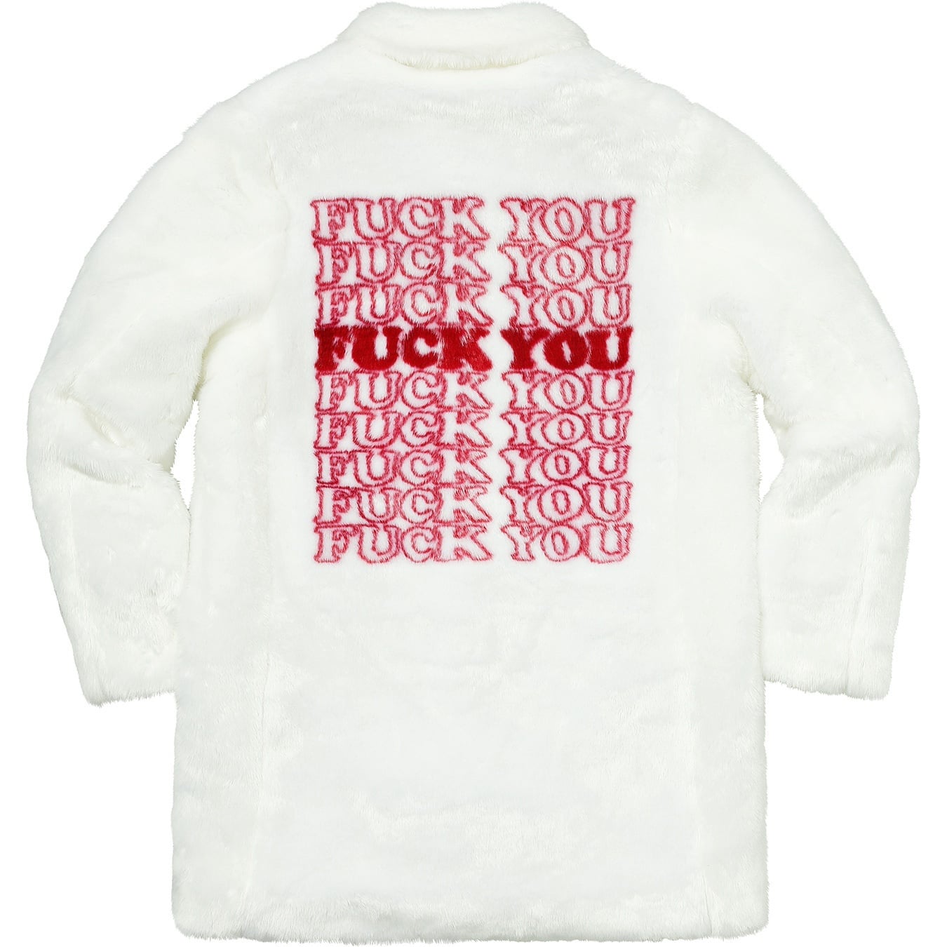 Supreme/HYSTERIC GLAMOUR Fuck You Faux Fur Coat view 8